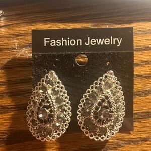 Elegant Silver Teardrop Earrings